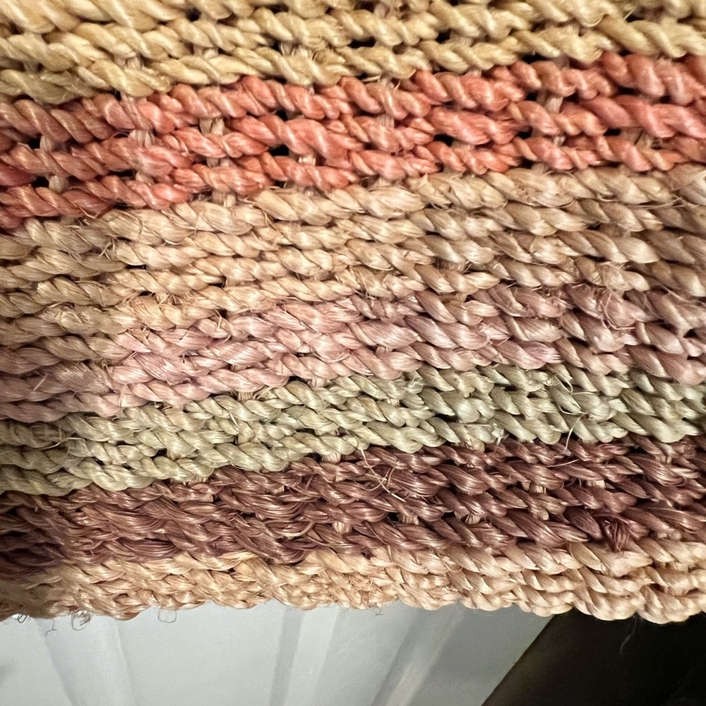 Handcrafted Multicolor Straw Bag - image 3